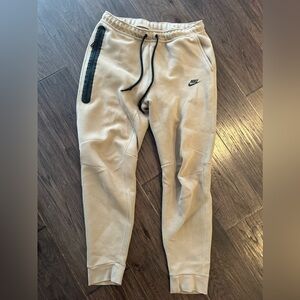 Nike Tan Sweatpants with Black Accents